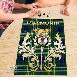 Scottish Learmonth Clan Tartan Puzzle - Thistle Scotland Style Scottish Plaid Tartan Plaid