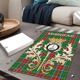 Scottish Muirhead Clan Tartan Puzzle - Thistle Scotland Style Scottish Plaid Tartan Plaid