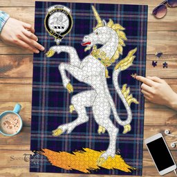 Scottish Nevoy Clan Tartan Puzzle - Unicorn Style Scottish Plaid Tartan Plaid