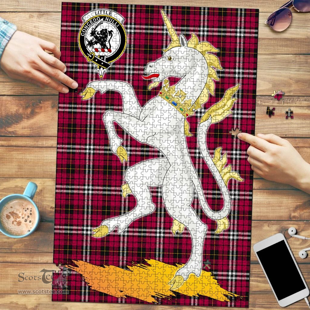Scottish Little Clan Tartan Puzzle - Unicorn Style Scottish Plaid Tartan Plaid