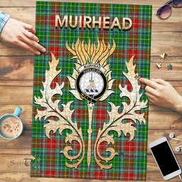 Scottish Muirhead Clan Tartan Puzzle - Thistle Scotland Style Scottish Plaid Tartan Plaid
