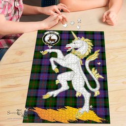 Scottish Blair Modern Clan Tartan Puzzle - Unicorn Style Scottish Plaid Tartan Plaid