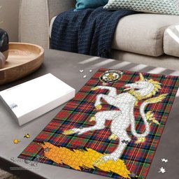 Scottish MacPherson Ancient Clan Tartan Puzzle - Unicorn Style Scottish Plaid Tartan Plaid