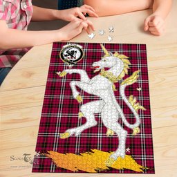 Scottish Little Clan Tartan Puzzle - Unicorn Style Scottish Plaid Tartan Plaid