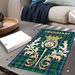 Scottish Urquhart Ancient Clan Tartan Puzzle - Thistle Scotland Style Scottish Plaid Tartan Plaid