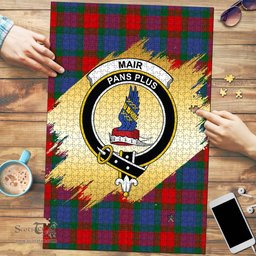 Scottish Mar Clan Tartan Puzzle - Gold Style Scottish Plaid Tartan Plaid