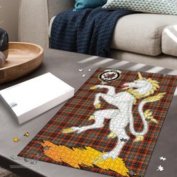Scottish Innes Ancient Clan Tartan Puzzle - Unicorn Style Scottish Plaid Tartan Plaid