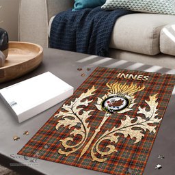 Scottish Innes Ancient Clan Tartan Puzzle - Thistle Scotland Style Scottish Plaid Tartan Plaid