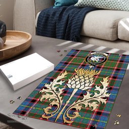 Scottish Norvel Clan Tartan Puzzle - Thistle Gold Style Scottish Plaid Tartan Plaid