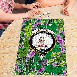 Scottish MacRae Dress Modern Clan Tartan Puzzle - Thistle Pattern Style Scottish Plaid Tartan Plaid