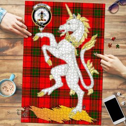 Scottish Maxtone Clan Tartan Puzzle - Unicorn Style Scottish Plaid Tartan Plaid