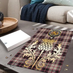 Scottish MacPherson Hunting Ancient Clan Tartan Puzzle - Thistle Gold Style Scottish Plaid Tartan Plaid
