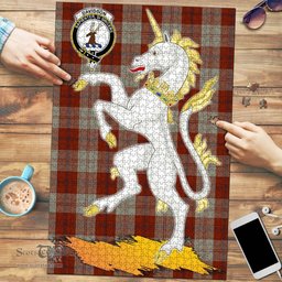 Scottish Davidson Dress Dancers Clan Tartan Puzzle - Unicorn Style Scottish Plaid Tartan Plaid