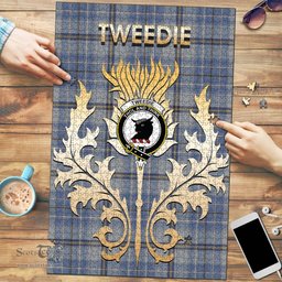 Scottish Tweedie Clan Tartan Puzzle - Thistle Scotland Style Scottish Plaid Tartan Plaid