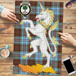 Scottish Anderson Ancient Clan Tartan Puzzle - Unicorn Style Scottish Plaid Tartan Plaid