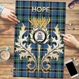 Scottish Hope Clan Tartan Puzzle - Thistle Scotland Style Scottish Plaid Tartan Plaid