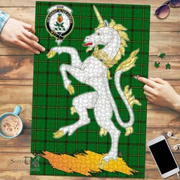 Scottish Don Clan Tartan Puzzle - Unicorn Style Scottish Plaid Tartan Plaid