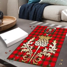 Scottish MacNab Modern Clan Tartan Puzzle - Thistle Gold Style Scottish Plaid Tartan Plaid