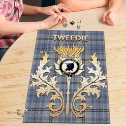 Scottish Tweedie Clan Tartan Puzzle - Thistle Scotland Style Scottish Plaid Tartan Plaid