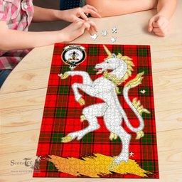 Scottish Maxtone Clan Tartan Puzzle - Unicorn Style Scottish Plaid Tartan Plaid