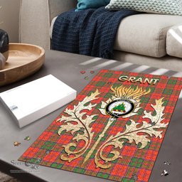 Scottish Grant Ancient Clan Tartan Puzzle - Thistle Scotland Style Scottish Plaid Tartan Plaid