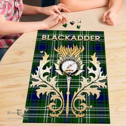 Scottish Blackadder Clan Tartan Puzzle - Thistle Scotland Style Scottish Plaid Tartan Plaid
