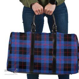 Scottish Angus Modern Clan Tartan Travel Bag - Classic Scottish Plaid Tartan Plaid
