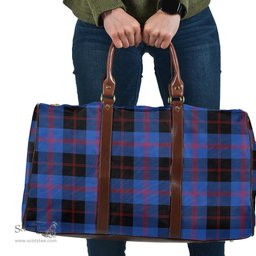 Scottish Angus Modern Clan Tartan Travel Bag - Classic Scottish Plaid Tartan Plaid