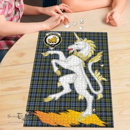 Scottish Campbell Faded Clan Tartan Puzzle - Unicorn Style Scottish Plaid Tartan Plaid
