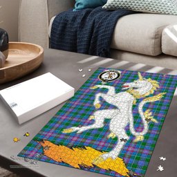 Scottish Ralston Clan Tartan Puzzle - Unicorn Style Scottish Plaid Tartan Plaid