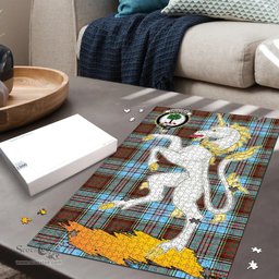Scottish Anderson Ancient Clan Tartan Puzzle - Unicorn Style Scottish Plaid Tartan Plaid