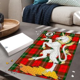 Scottish Gartshore Clan Tartan Puzzle - Unicorn Style Scottish Plaid Tartan Plaid