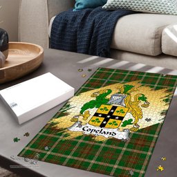 Scottish Copeland Clan Tartan Puzzle - Gold Style Scottish Plaid Tartan Plaid