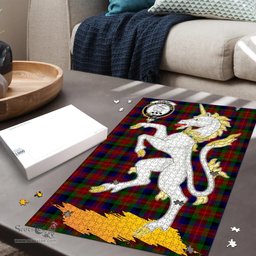 Scottish Tennant Clan Tartan Puzzle - Unicorn Style Scottish Plaid Tartan Plaid