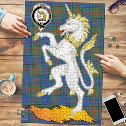 Scottish Stewart of Appin Hunting Ancient Clan Tartan Puzzle - Unicorn Style Scottish Plaid Tartan Plaid