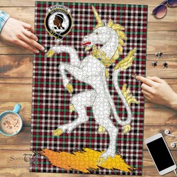 Scottish Borthwick Dress Ancient Clan Tartan Puzzle - Unicorn Style Scottish Plaid Tartan Plaid