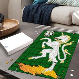 Scottish Don Clan Tartan Puzzle - Unicorn Style Scottish Plaid Tartan Plaid