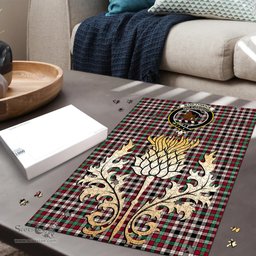 Scottish Borthwick Dress Ancient Clan Tartan Puzzle - Thistle Gold Style Scottish Plaid Tartan Plaid