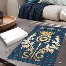 Scottish Douglas Modern Clan Tartan Puzzle - Thistle Scotland Style Scottish Plaid Tartan Plaid