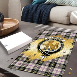 Scottish MacPherson Dress Ancient Clan Tartan Puzzle - Gold Style Scottish Plaid Tartan Plaid