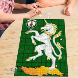 Scottish Don Clan Tartan Puzzle - Unicorn Style Scottish Plaid Tartan Plaid