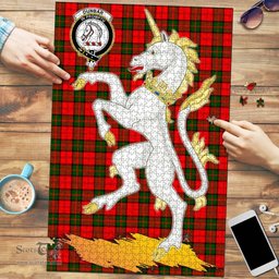 Scottish Dunbar Modern Clan Tartan Puzzle - Unicorn Style Scottish Plaid Tartan Plaid