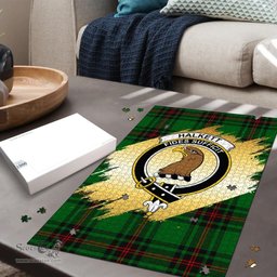 Scottish Halkett Clan Tartan Puzzle - Gold Style Scottish Plaid Tartan Plaid