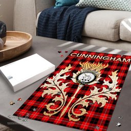 Scottish Cunningham Modern Clan Tartan Puzzle - Thistle Scotland Style Scottish Plaid Tartan Plaid