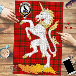 Scottish MacDonnell of Keppoch Modern Clan Tartan Puzzle - Unicorn Style Scottish Plaid Tartan Plaid