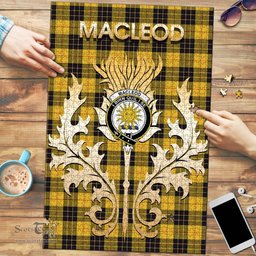 Scottish MacLeod of Lewis Ancient Clan Tartan Puzzle - Thistle Scotland Style Scottish Plaid Tartan Plaid