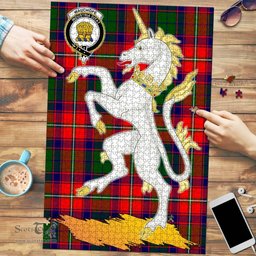 Scottish Wauchope Clan Tartan Puzzle - Unicorn Style Scottish Plaid Tartan Plaid