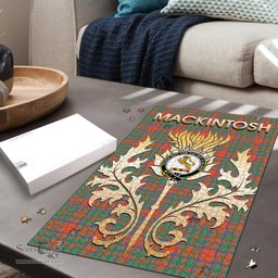 Scottish MacKintosh Ancient Clan Tartan Puzzle - Thistle Scotland Style Scottish Plaid Tartan Plaid