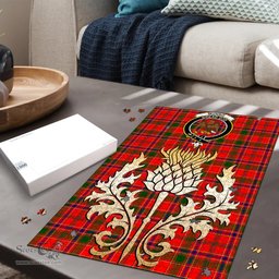 Scottish Munro Modern Clan Tartan Puzzle - Thistle Gold Style Scottish Plaid Tartan Plaid