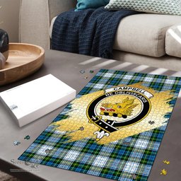 Scottish Campbell Dress Clan Tartan Puzzle - Gold Style Scottish Plaid Tartan Plaid
